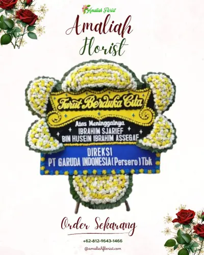 Papan Bunga Duka di Cikoneng