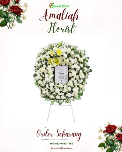 Krans Bunga Duka Cita di Cikoneng